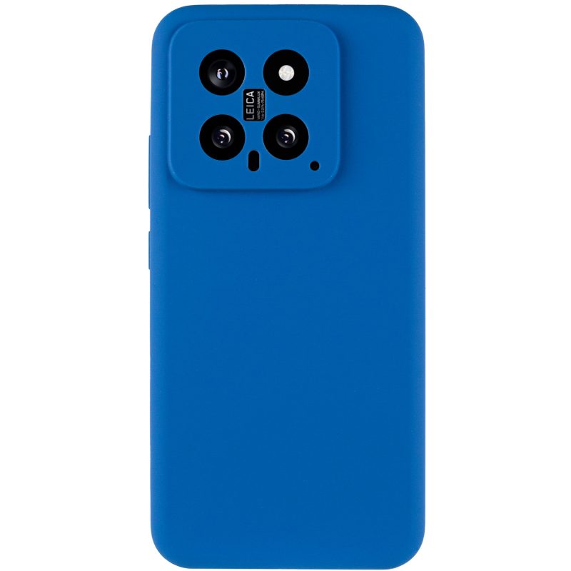 Чехол Silicone Cover Ummi Lakshmi Full Camera (AA) для Xiaomi 14, Синий / Navy Blue 1, Силикон, купить оптом с доставкой