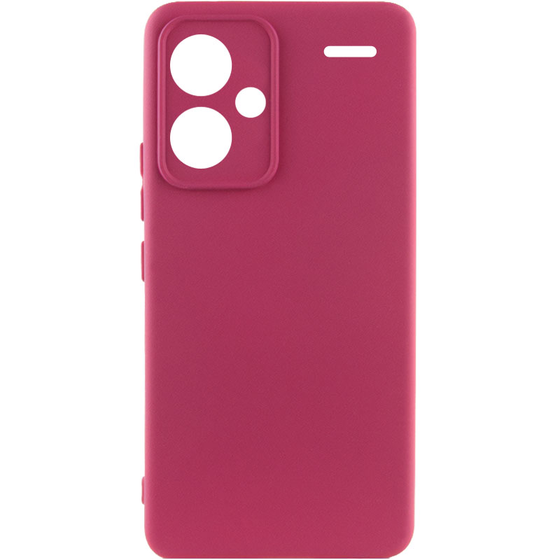 Чохол Silicone Cover Ummi Lakshmi Full Camera (AA) для Xiaomi Redmi Note 13 Pro+, Бордовий / Marsala, Силікон, купити оптом з доставкою