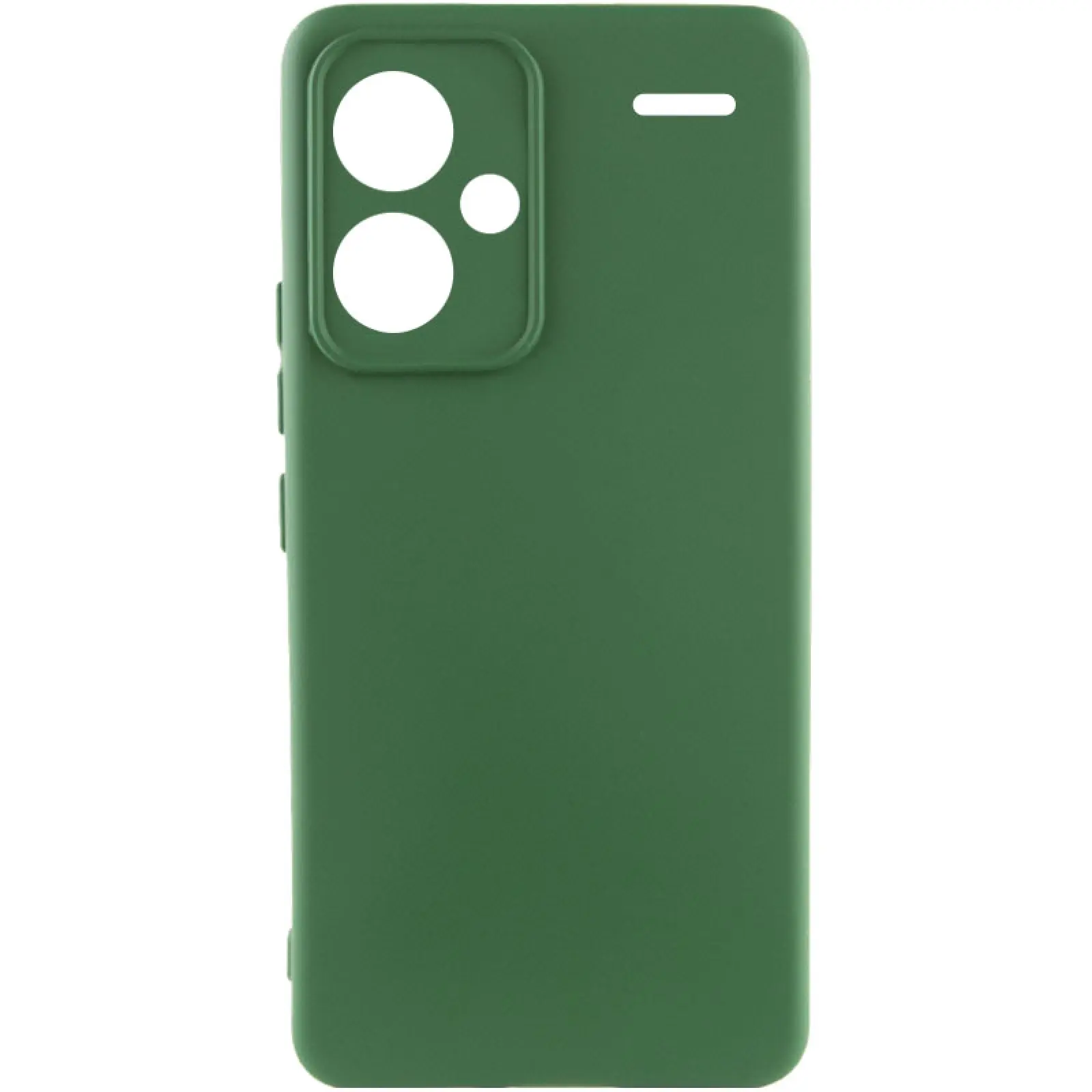 Чехол Silicone Cover Ummi Lakshmi Full Camera (AA) для Xiaomi Redmi Note 13 Pro+, Зеленый / Dark green, Силикон, купить оптом с доставкой