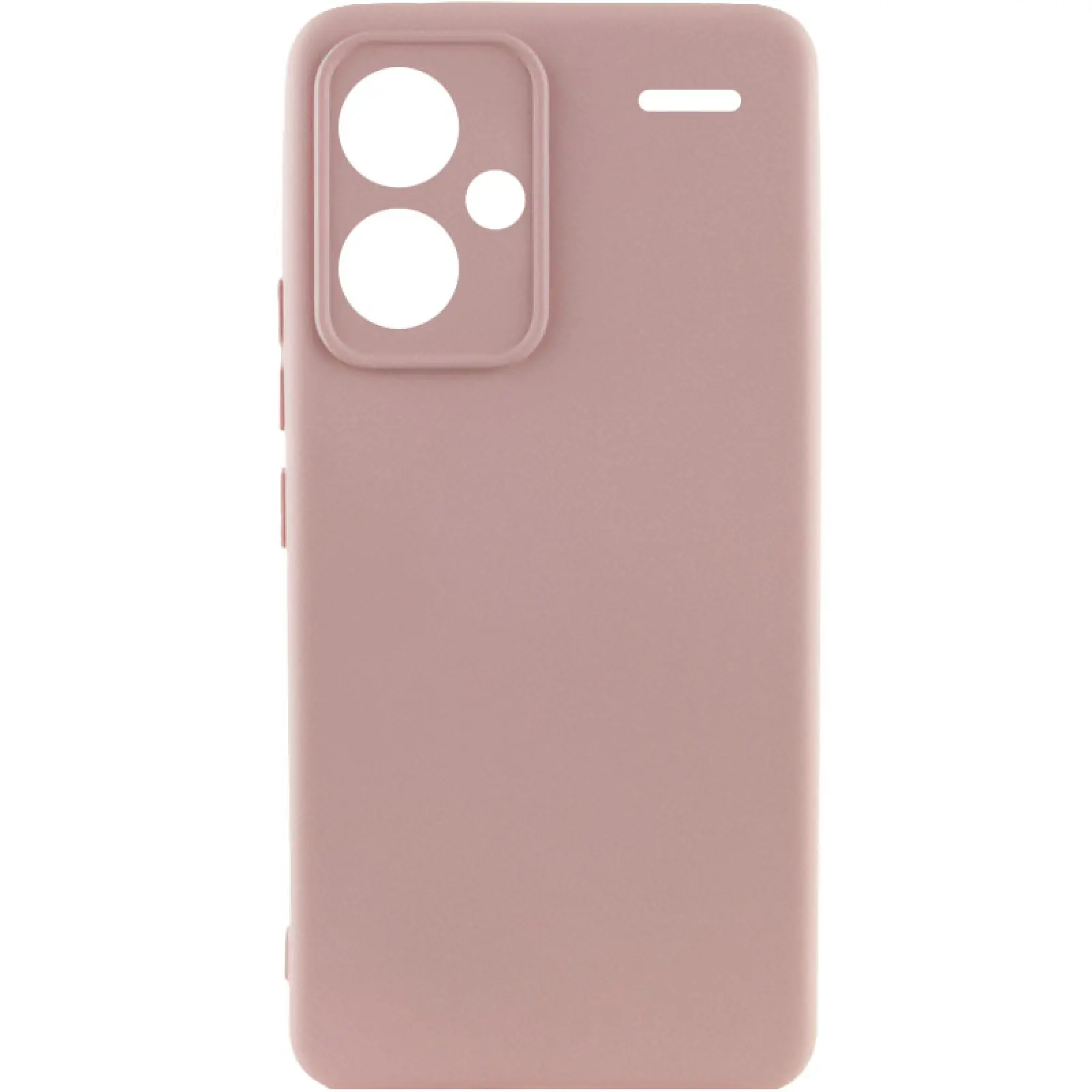 Чехол Silicone Cover Ummi Lakshmi Full Camera (AA) для Xiaomi Redmi Note 13 Pro+, Розовый / Pink Sand, Силикон, купить оптом с доставкой