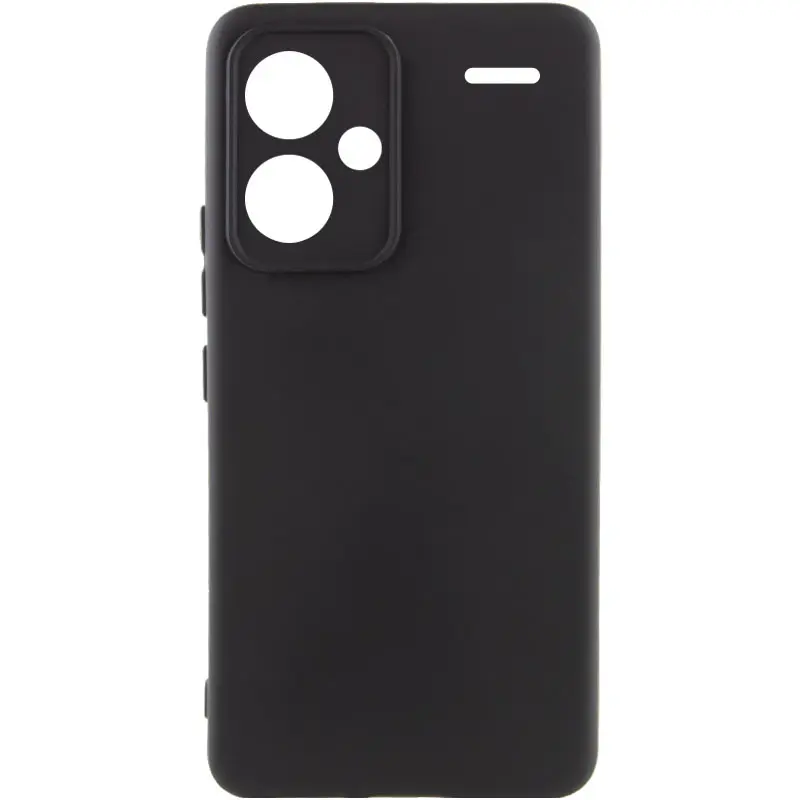 Чехол Silicone Cover Ummi Lakshmi Full Camera (AA) для Xiaomi Redmi Note 13 Pro+, Черный / Black, Силикон, купить оптом с доставкой
