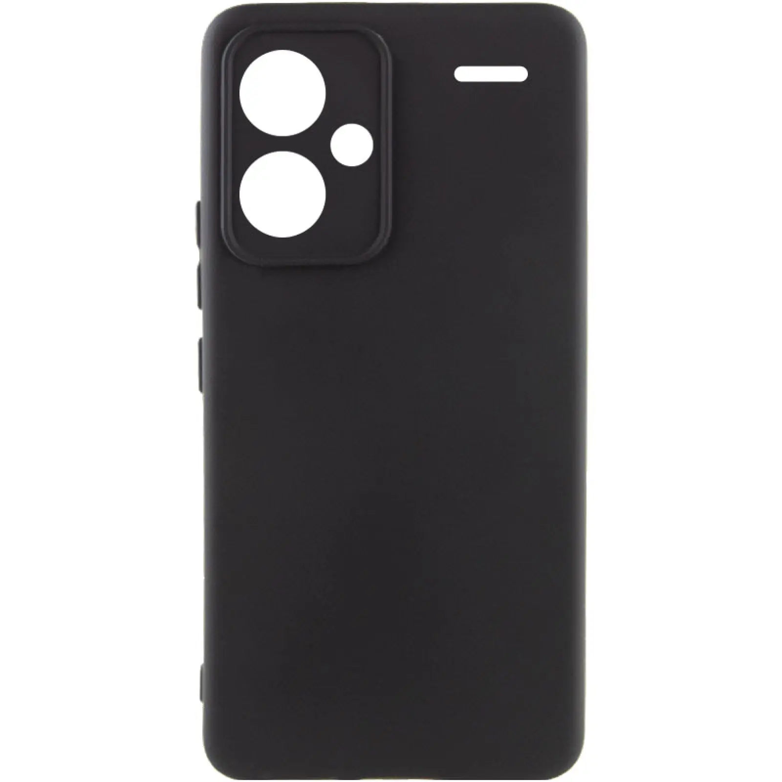 Чехол Silicone Cover Ummi Lakshmi Full Camera (AA) для Xiaomi Redmi Note 13 Pro+, Черный / Black, Силикон, купить оптом с доставкой