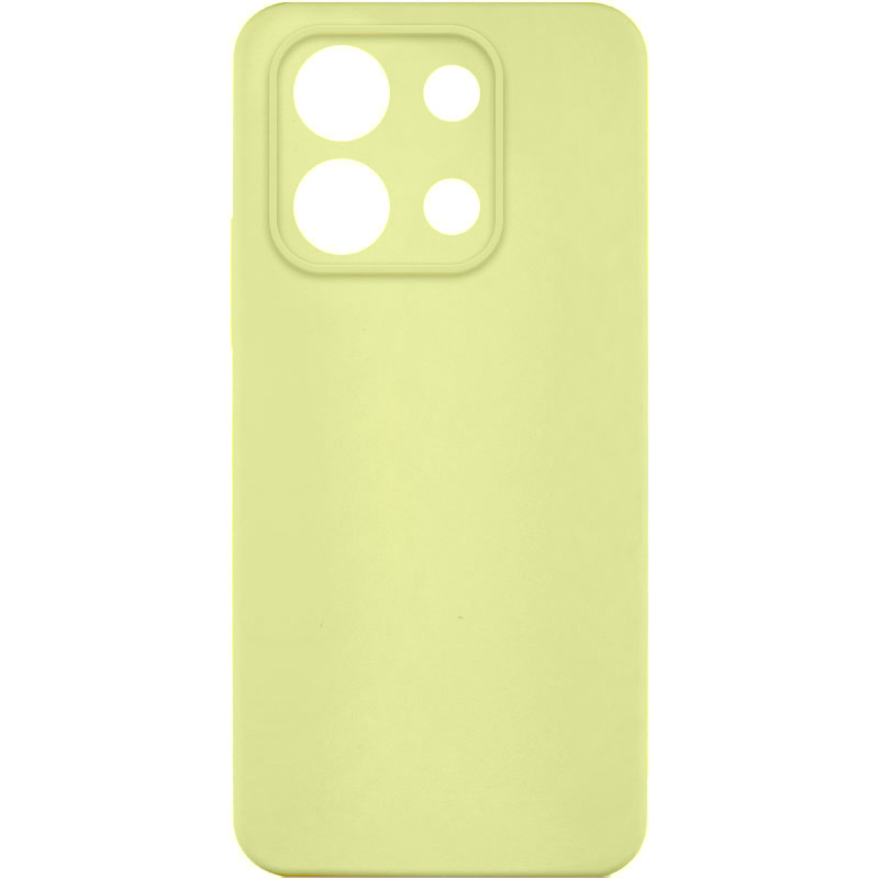 Чехол Silicone Cover Ummi Lakshmi Full Camera (AA) для Xiaomi Redmi Note 13 4G, Желтый / Mellow Yellow, Силикон, купить оптом с доставкой
