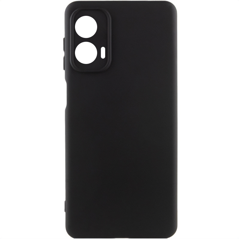 Чехол Silicone Cover Ummi Lakshmi Full Camera (AA) для Motorola Moto G24, Черный / Black, Силикон, купить оптом с доставкой