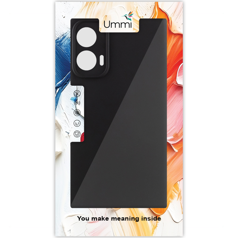 Чехол Silicone Cover Ummi Lakshmi Full Camera (AA) для Motorola Moto G24, Черный / Black 2, Силикон, купить оптом с доставкой