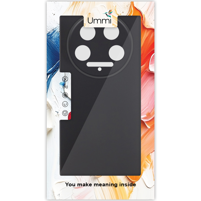 Чехол Silicone Cover Ummi Lakshmi Full Camera (AA) для Xiaomi 14 Ultra, Черный / Black 1, Силикон, купить оптом с доставкой