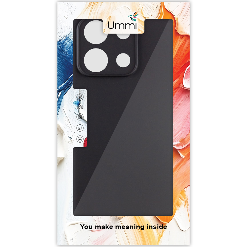 Чехол Silicone Cover Ummi Lakshmi Full Camera (AA) для Xiaomi Poco X6 / Note 13 Pro 5G, Черный / Black 2, Силикон, купить оптом с доставкой