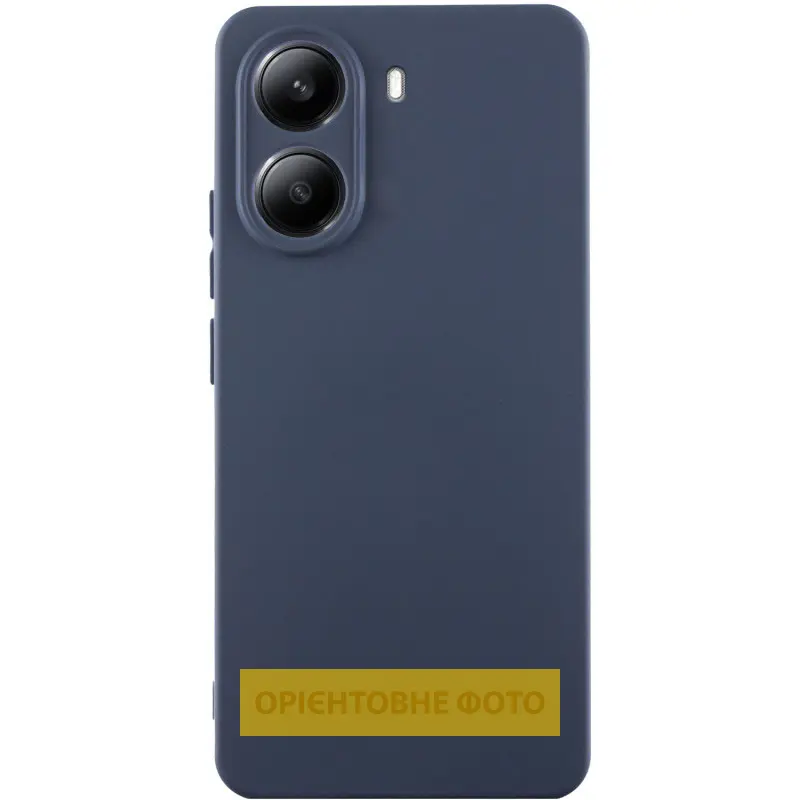 Чехол Silicone Cover Ummi Lakshmi Full Camera (AA) для Xiaomi Poco X6 Pro, Синий / Midnight Blue, Силикон, купить оптом с доставкой