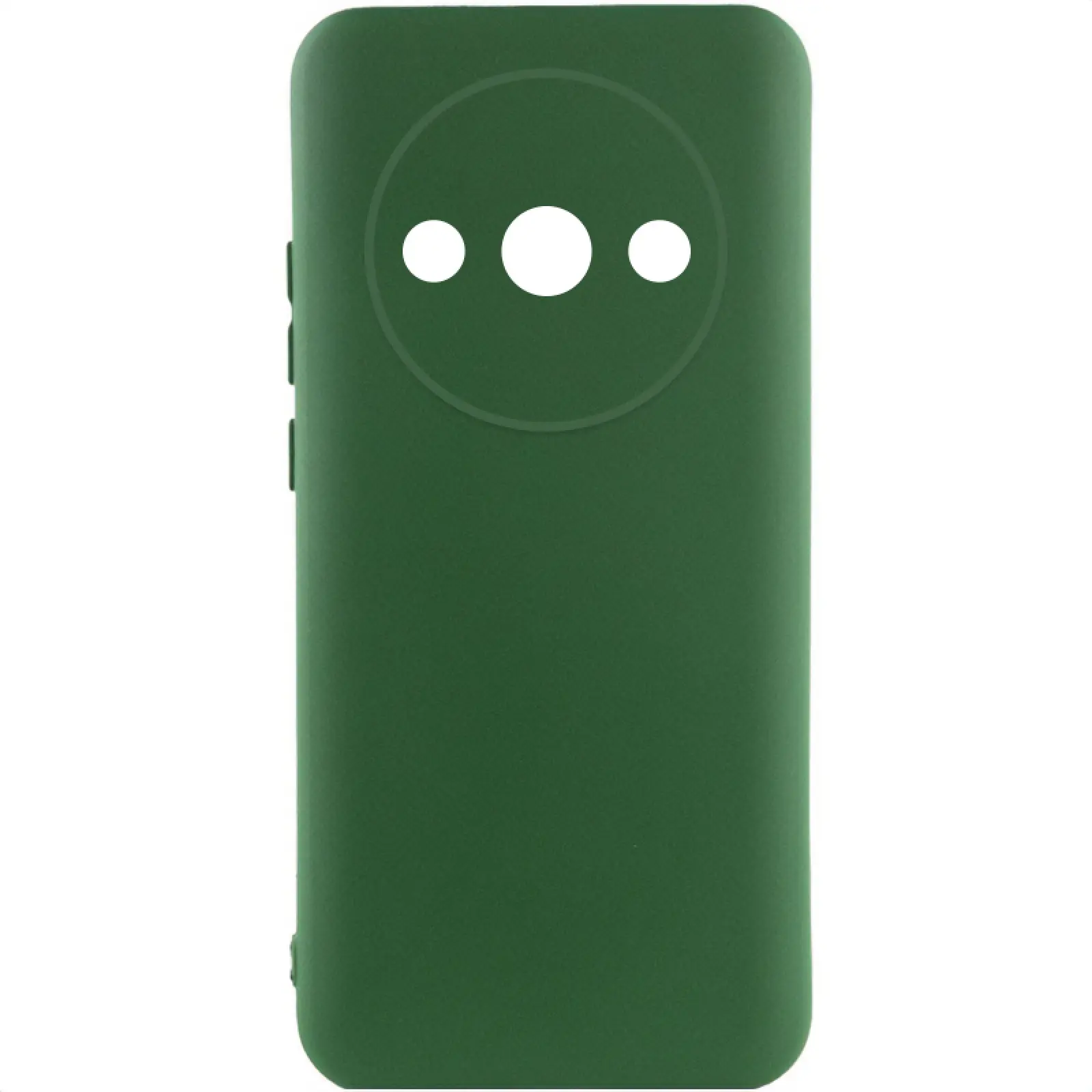 Чохол Silicone Cover Ummi Lakshmi Full Camera (AA) для Xiaomi Redmi A3, Зелений / Dark green, Силікон, купити оптом з доставкою