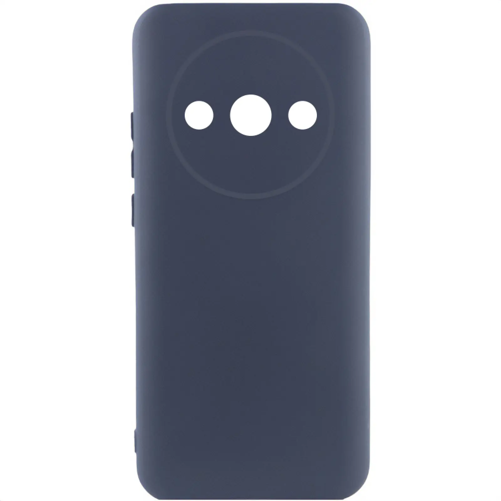Чохол Silicone Cover Ummi Lakshmi Full Camera (AA) для Xiaomi Redmi A3, Синій / Midnight Blue, Силікон, купити оптом з доставкою