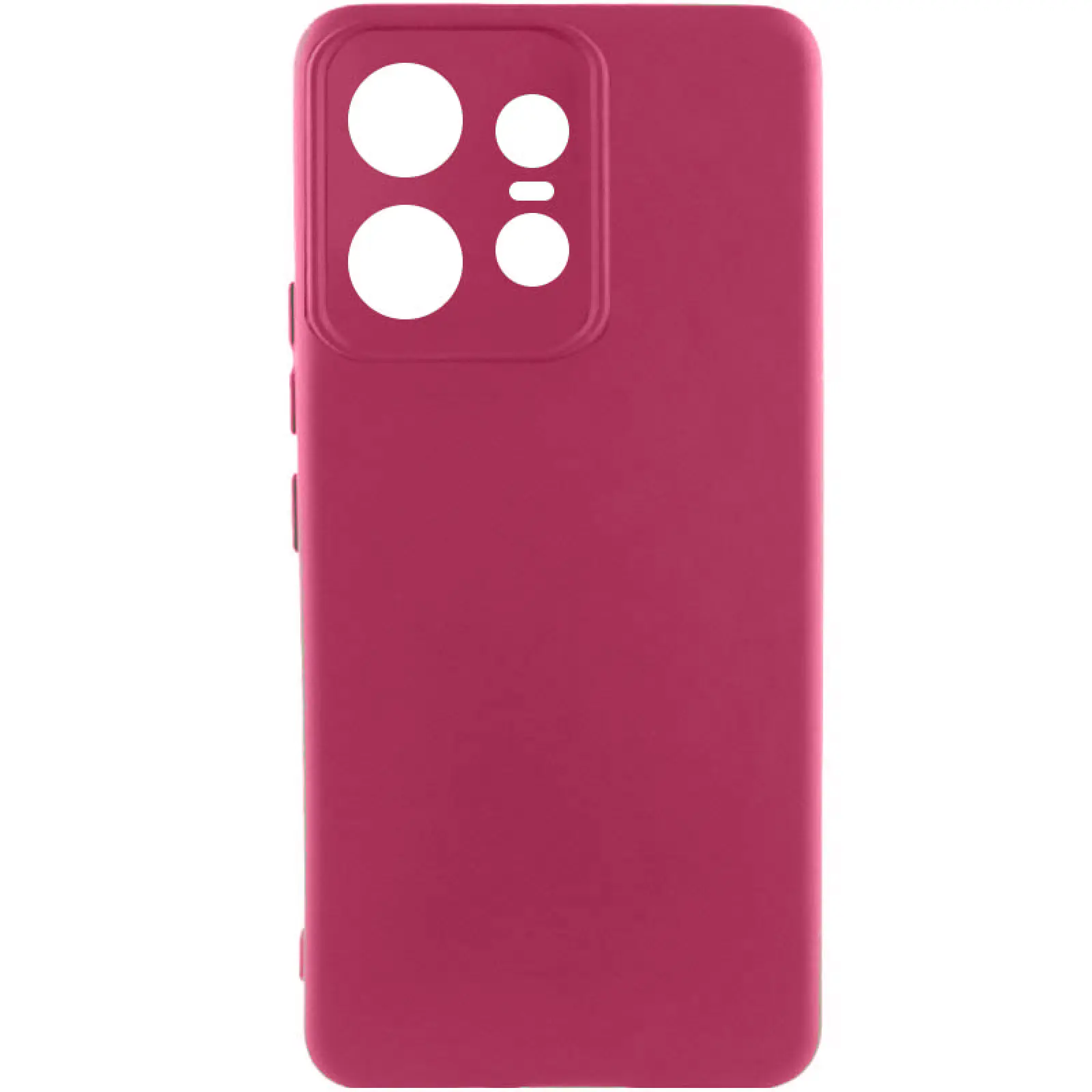 Чехол Silicone Cover Ummi Lakshmi Full Camera (AA) для Motorola Edge 50 Pro, Бордовый / Marsala, Силикон, купить оптом с доставкой