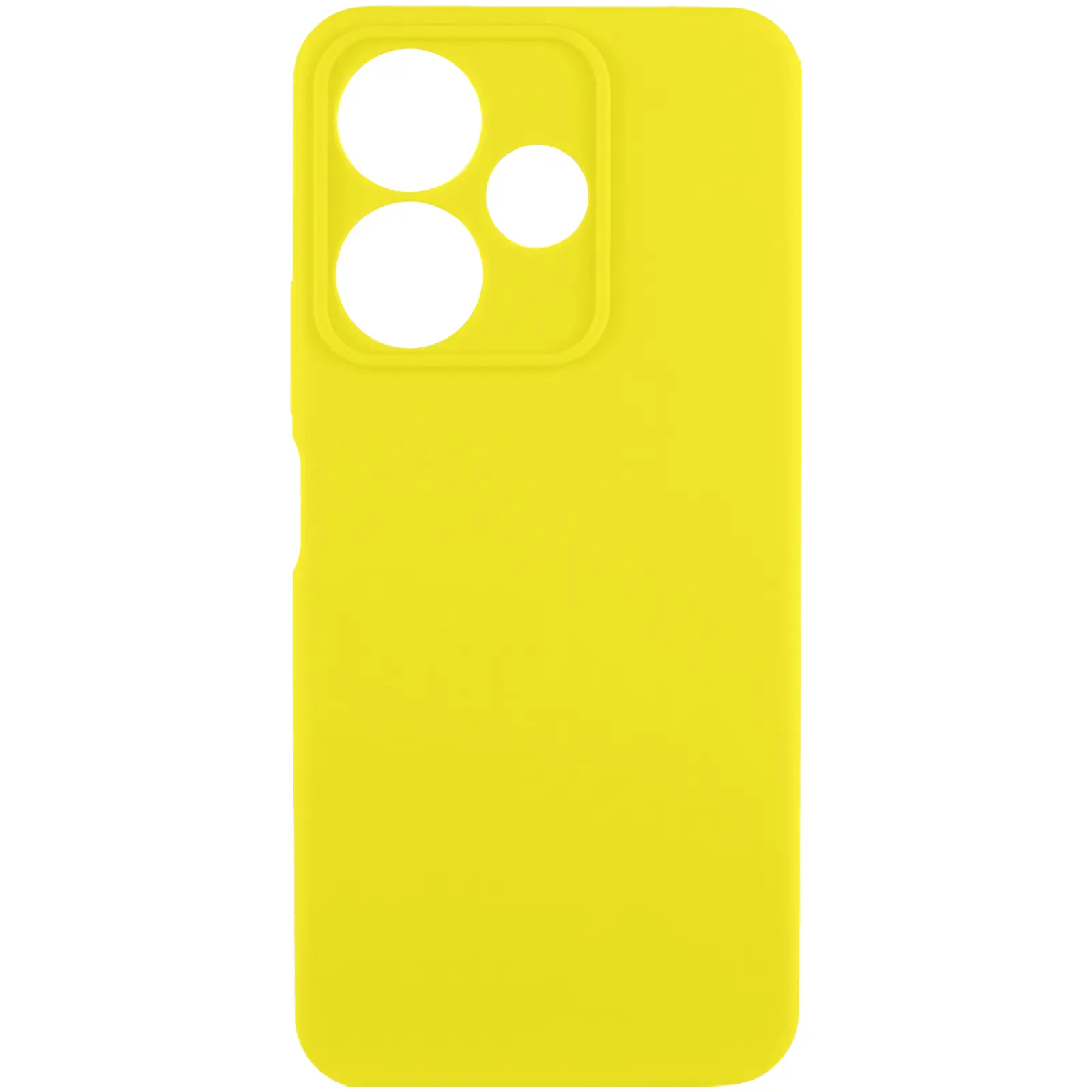 Чехол Silicone Cover Ummi Lakshmi Full Camera (AA) для Xiaomi Redmi 13 4G / Poco M6 4G, Желтый / Flash, Силикон, купить оптом с доставкой