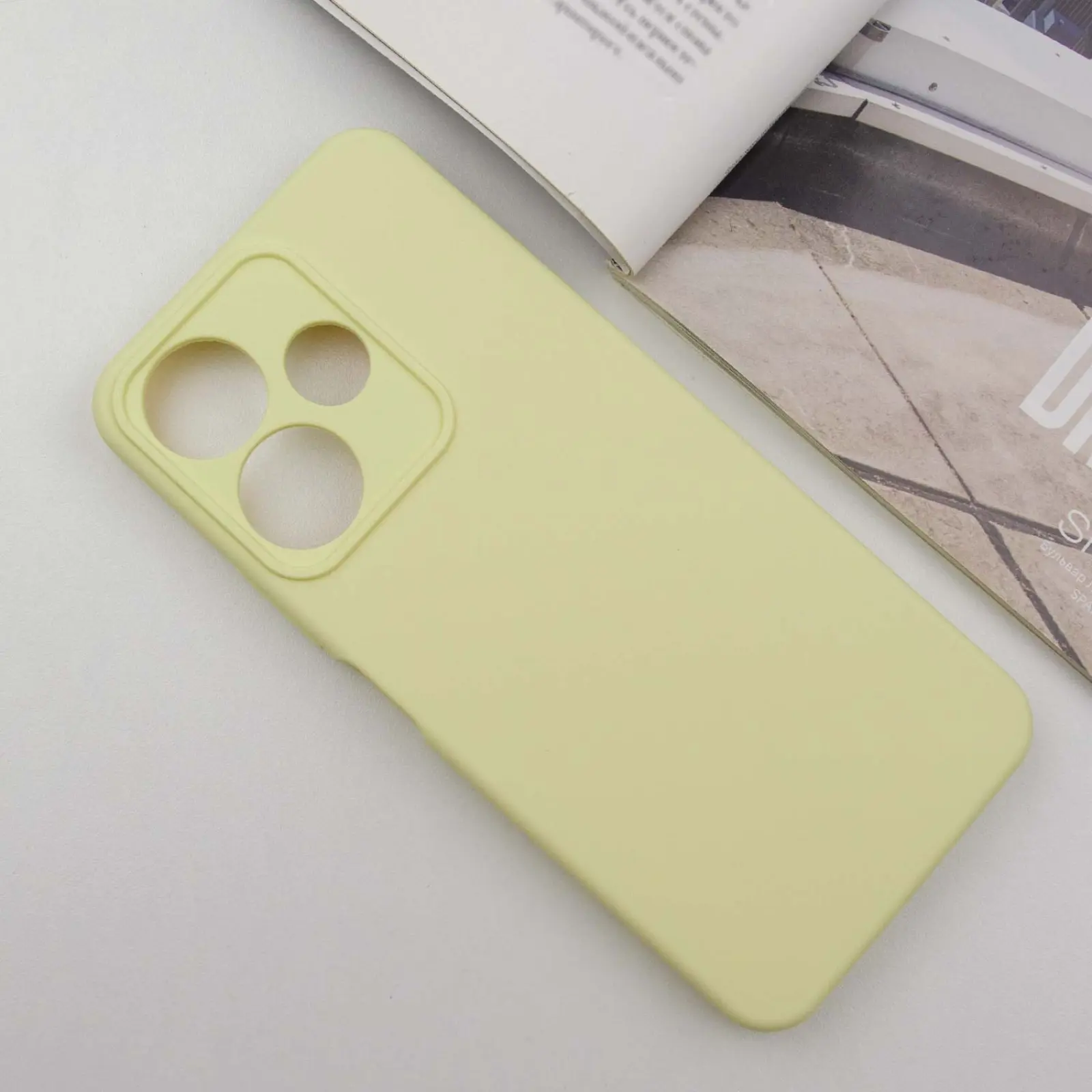Чехол Silicone Cover Ummi Lakshmi Full Camera (AA) для Xiaomi Redmi 13 4G / Poco M6 4G, Желтый / Mellow Yellow 1, Силикон, купить оптом с доставкой