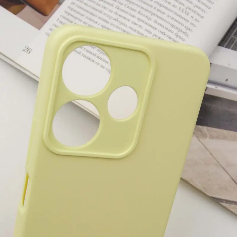 Чехол Silicone Cover Ummi Lakshmi Full Camera (AA) для Xiaomi Redmi 13 4G / Poco M6 4G, Желтый / Mellow Yellow 4, Силикон, купить оптом с доставкой