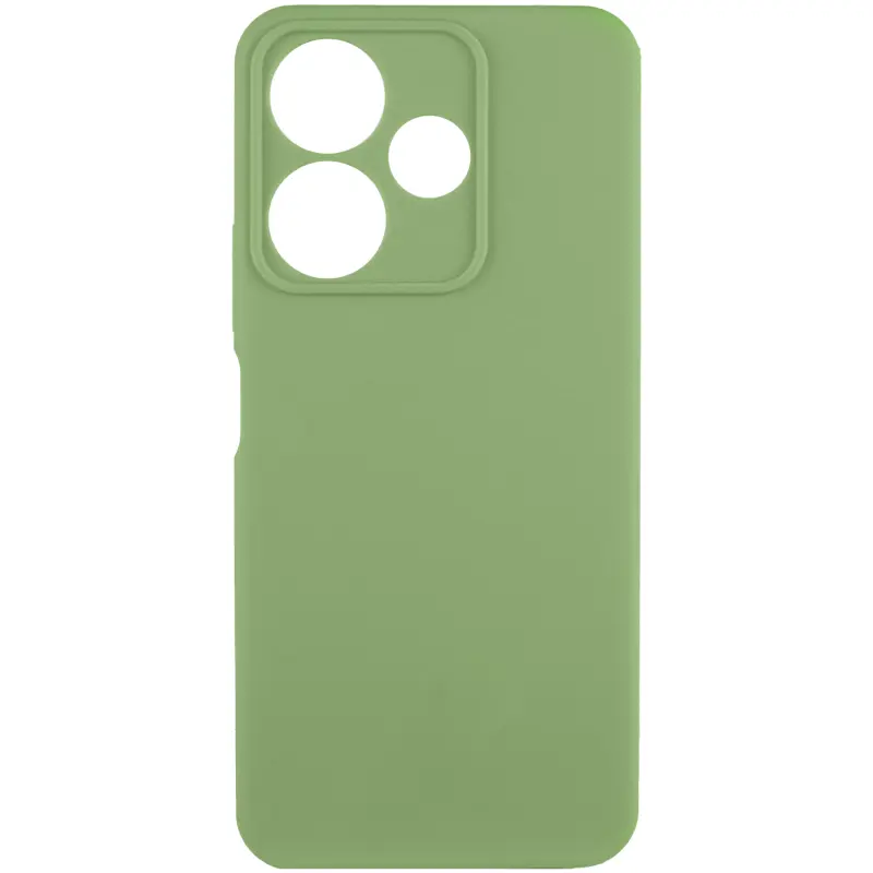 Чехол Silicone Cover Ummi Lakshmi Full Camera (AA) для Xiaomi Redmi 13 4G / Poco M6 4G, Зеленый / Pistachio, Силикон, купить оптом с доставкой
