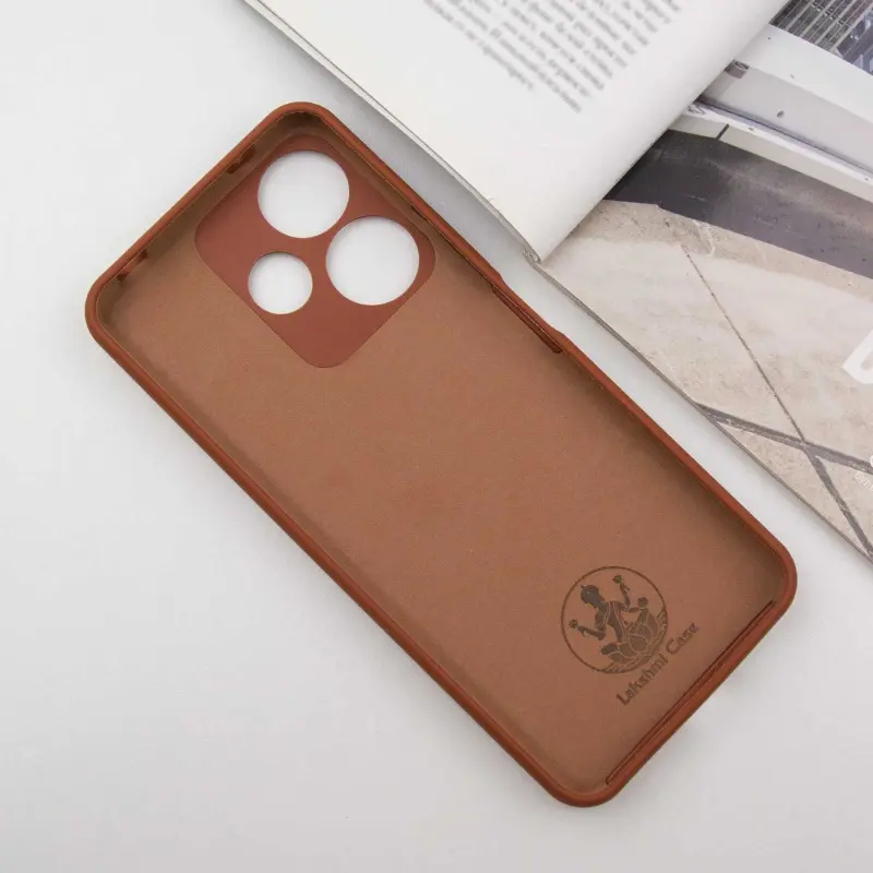 Чехол Silicone Cover Ummi Lakshmi Full Camera (AA) для Xiaomi Redmi 13 4G / Poco M6 4G, Коричневый / Brown 2, Силикон, купить оптом с доставкой