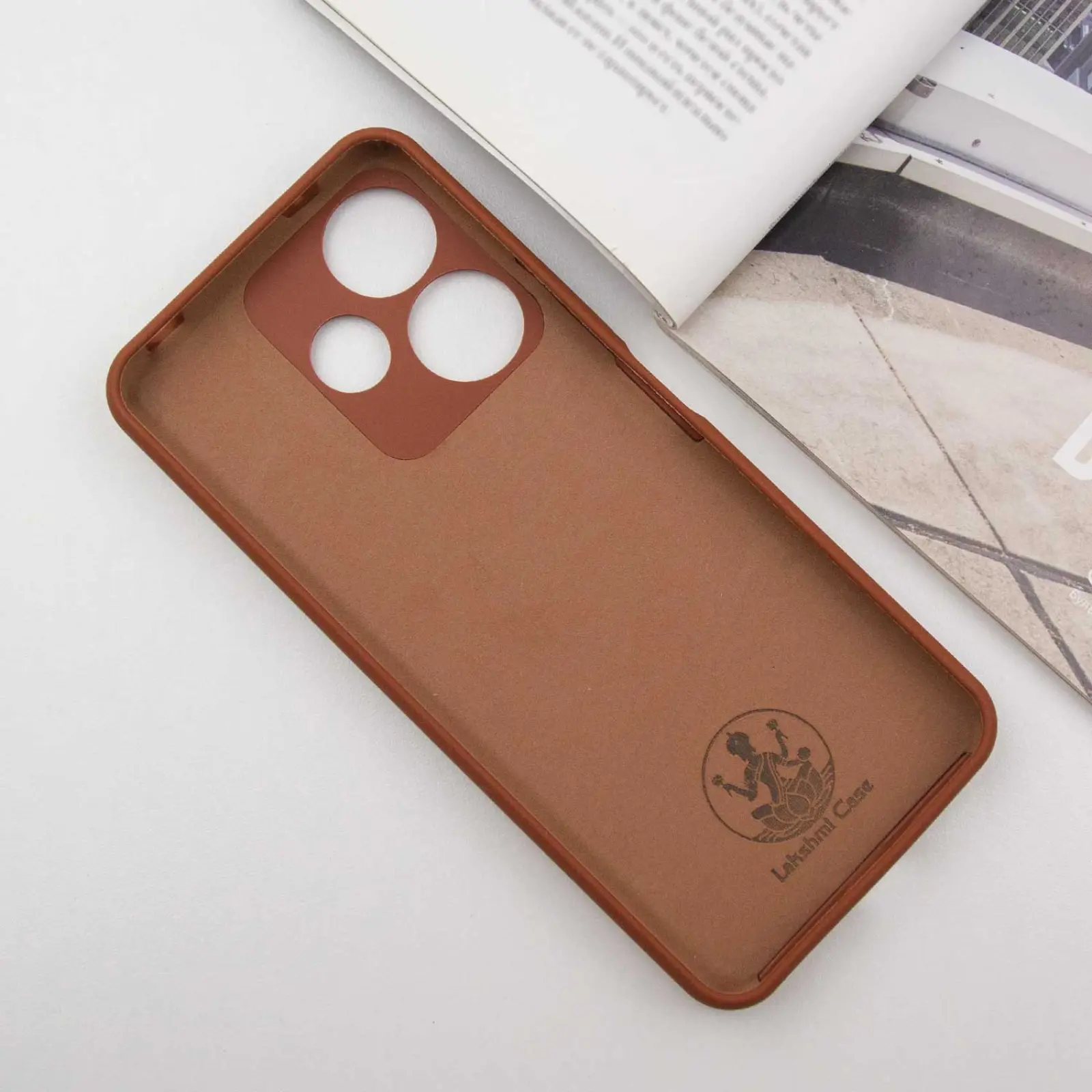 Чехол Silicone Cover Ummi Lakshmi Full Camera (AA) для Xiaomi Redmi 13 4G / Poco M6 4G, Коричневый / Brown 2, Силикон, купить оптом с доставкой