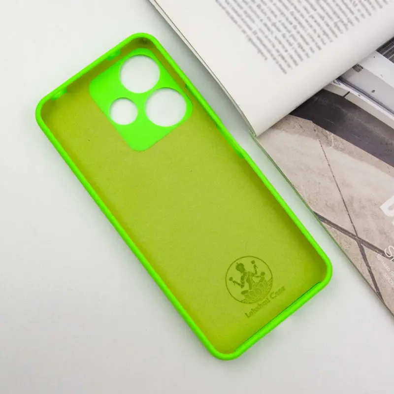 Чехол Silicone Cover Ummi Lakshmi Full Camera (AA) для Xiaomi Redmi 13 4G / Poco M6 4G, Салатовый / Neon Green 3, Силикон, купить оптом с доставкой