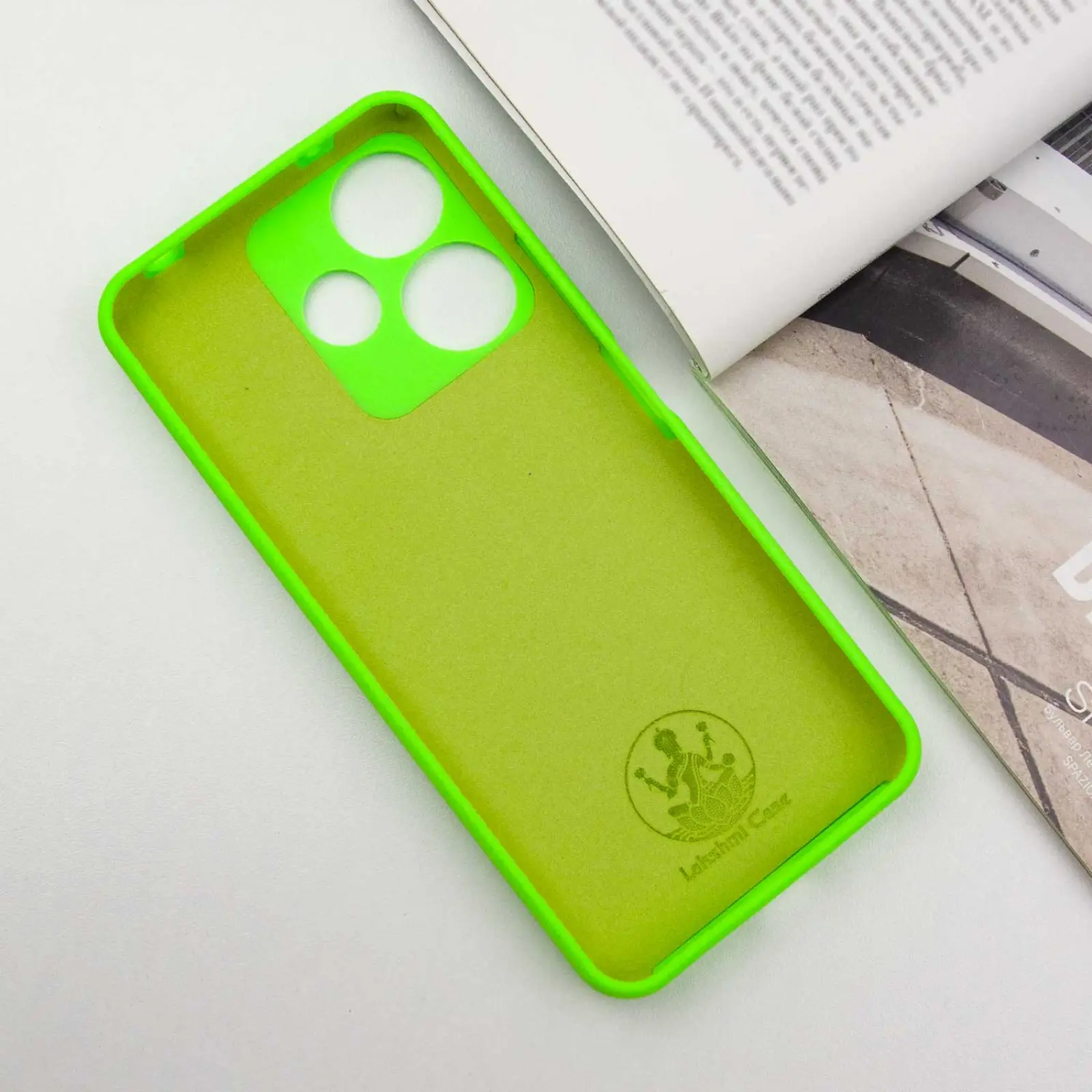 Чехол Silicone Cover Ummi Lakshmi Full Camera (AA) для Xiaomi Redmi 13 4G / Poco M6 4G, Салатовый / Neon Green 3, Силикон, купить оптом с доставкой