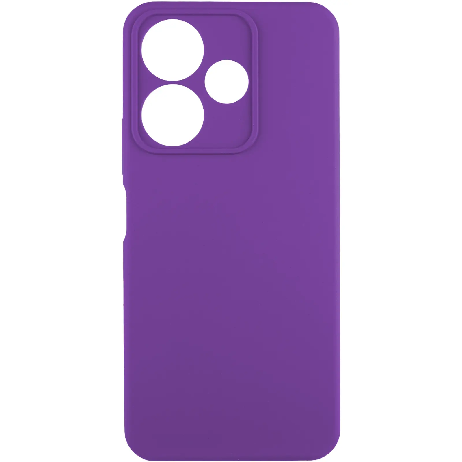 Чехол Silicone Cover Ummi Lakshmi Full Camera (AA) для Xiaomi Redmi 13 4G / Poco M6 4G, Фиолетовый / Purple, Силикон, купить оптом с доставкой
