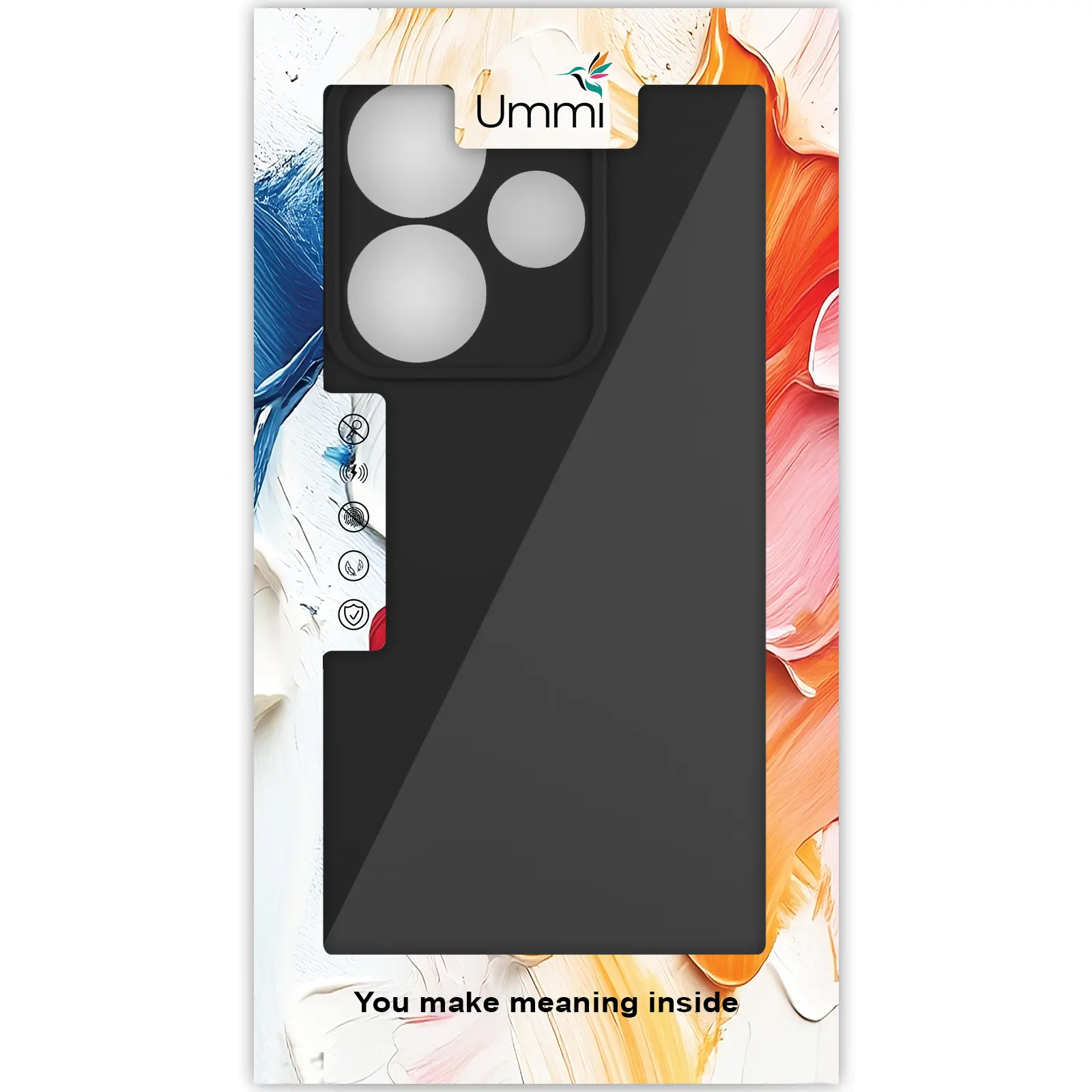 Чехол Silicone Cover Ummi Lakshmi Full Camera (AA) для Xiaomi Redmi 13 4G / Poco M6 4G, Черный / Black 1, Силикон, купить оптом с доставкой