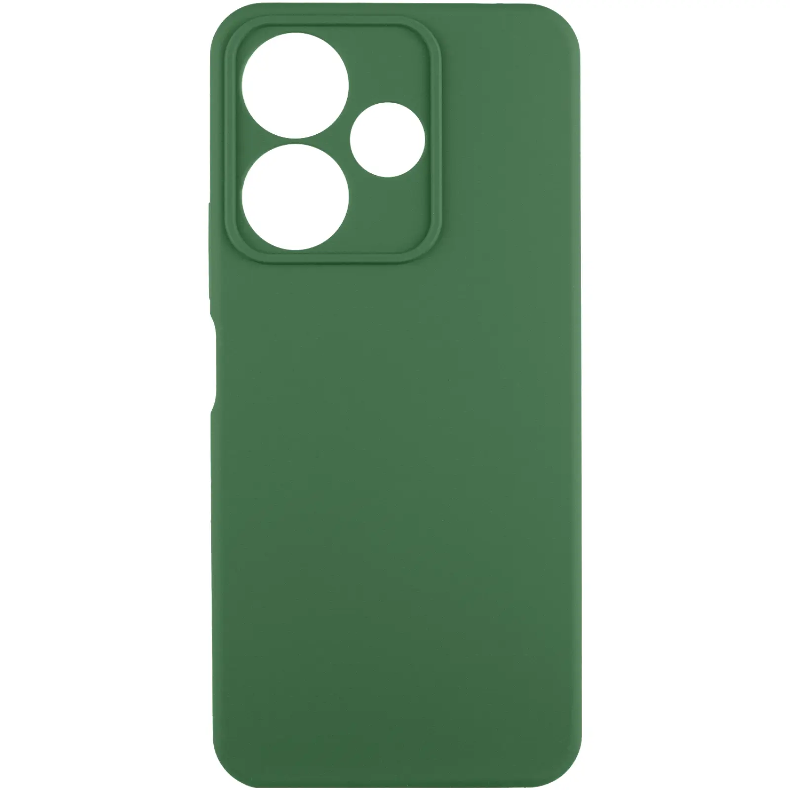 Чехол Silicone Cover Ummi Lakshmi Full Camera (AA) для Xiaomi Redmi 13 4G / Poco M6 4G, Зеленый / Dark green, Силикон, купить оптом с доставкой