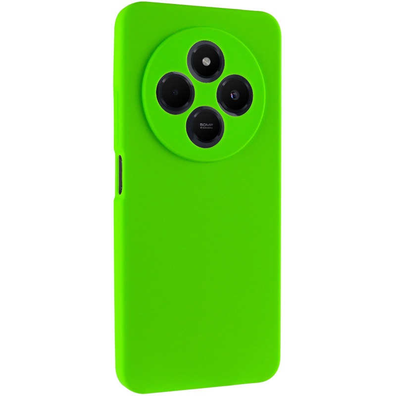 Чехол Silicone Cover Ummi Lakshmi Full Camera (AA) для Xiaomi Redmi 14C / Poco C75, Салатовый / Neon Green, Силикон, купить оптом с доставкой