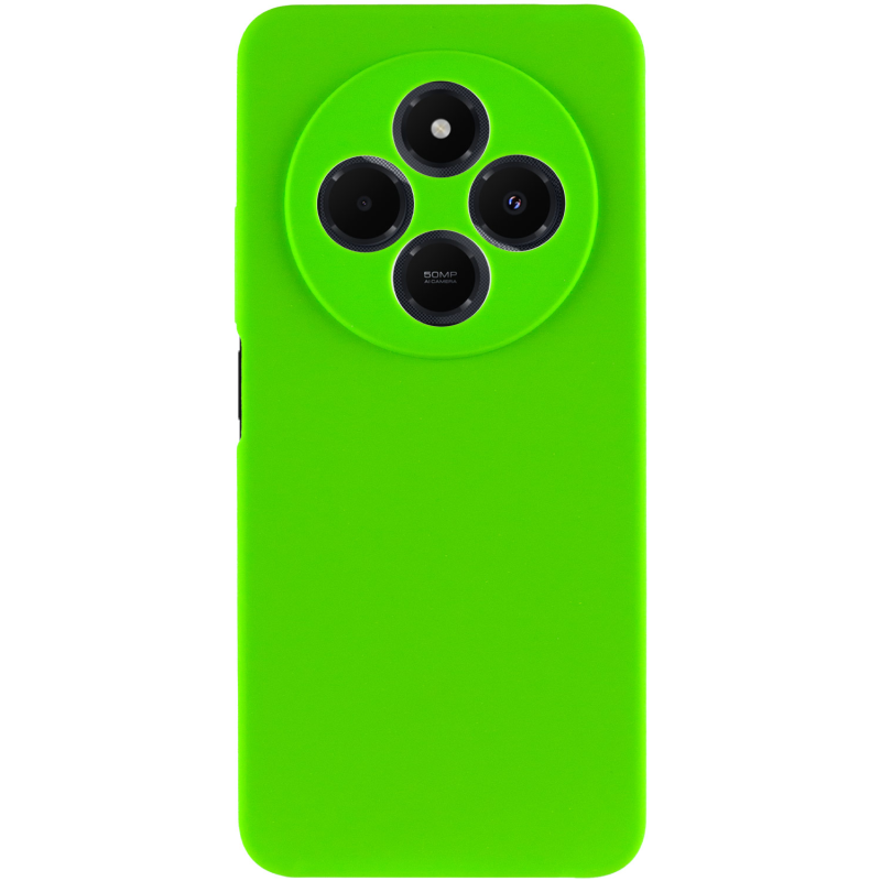 Чехол Silicone Cover Ummi Lakshmi Full Camera (AA) для Xiaomi Redmi 14C / Poco C75, Салатовый / Neon Green 1, Силикон, купить оптом с доставкой