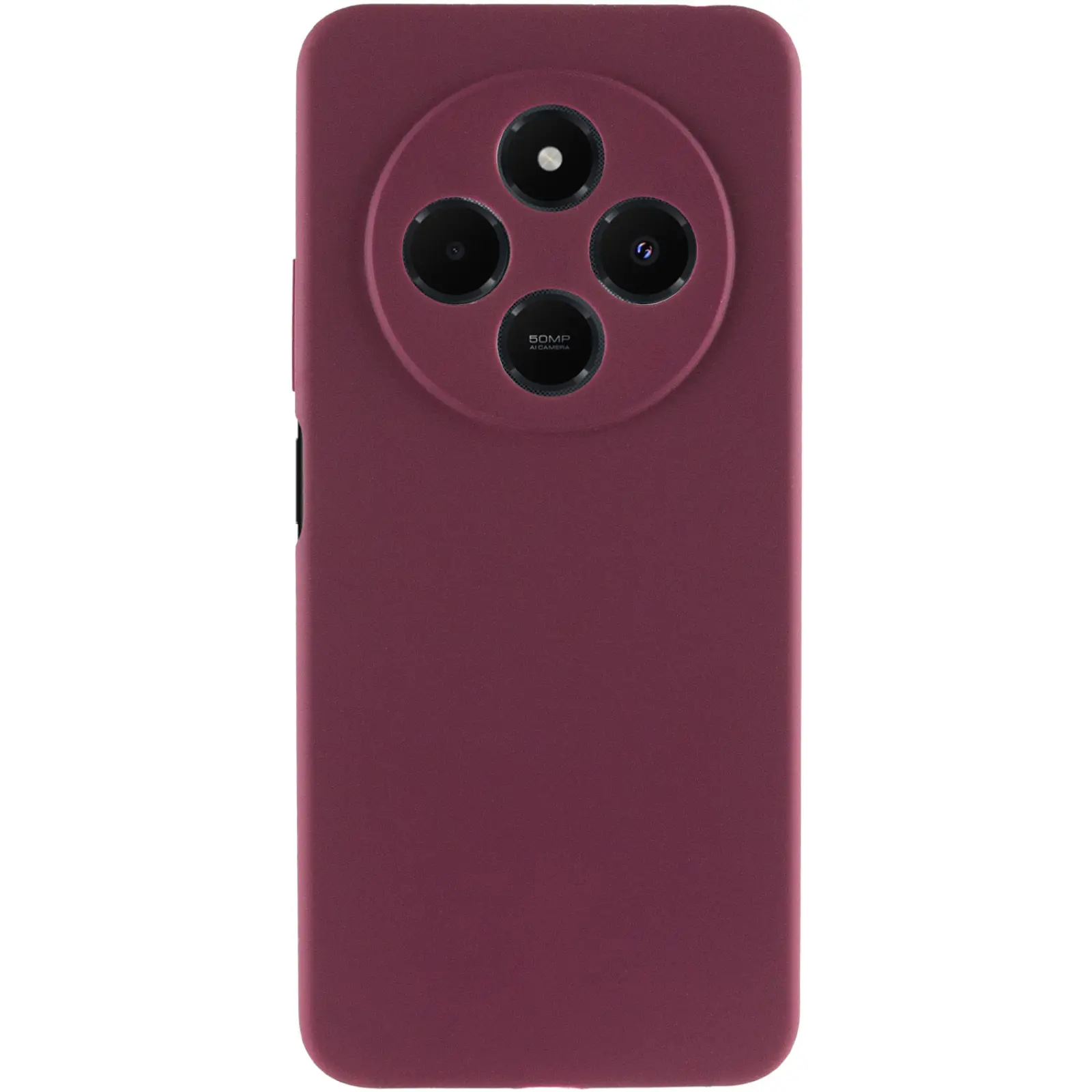 Чохол Silicone Cover Ummi Lakshmi Full Camera (AA) для Xiaomi Redmi 14C / Poco C75, Бордовий / Marsala 1, Силікон, купити оптом з доставкою