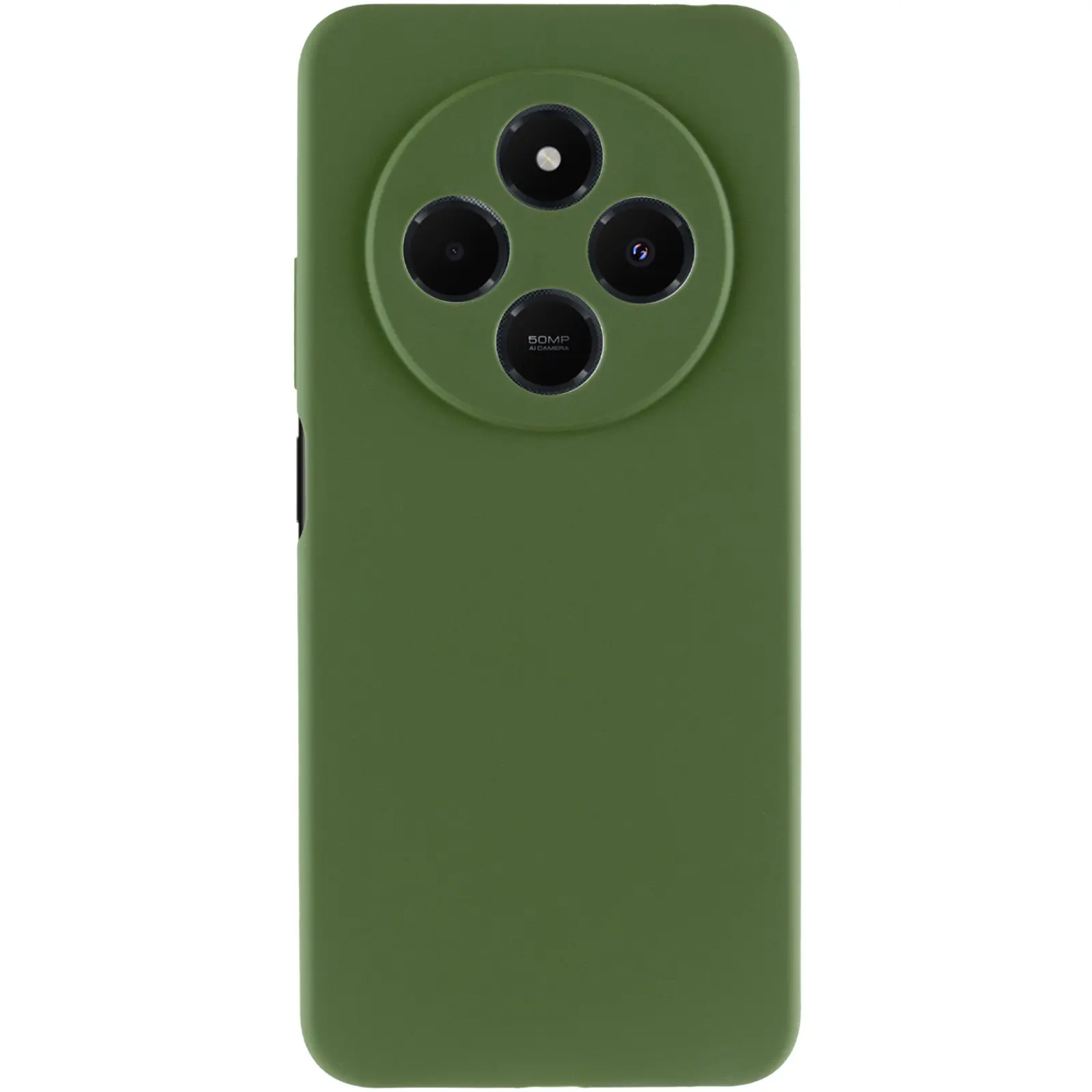 Чохол Silicone Cover Ummi Lakshmi Full Camera (AA) для Xiaomi Redmi 14C / Poco C75, Зелений / Dark green 1, Силікон, купити оптом з доставкою