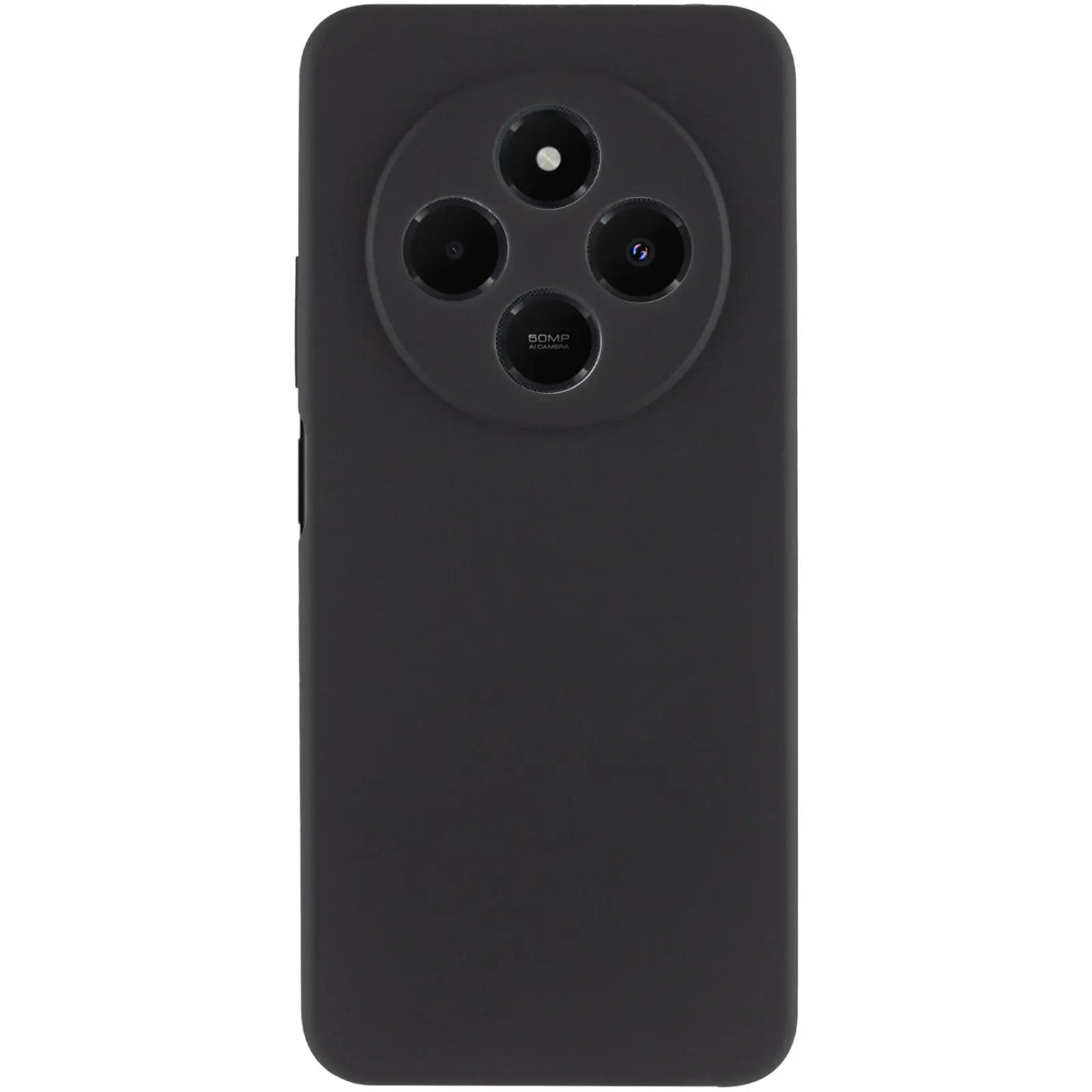 Чохол Silicone Cover Ummi Lakshmi Full Camera (AA) для Xiaomi Redmi 14C / Poco C75, Чорний / Black 1, Силікон, купити оптом з доставкою