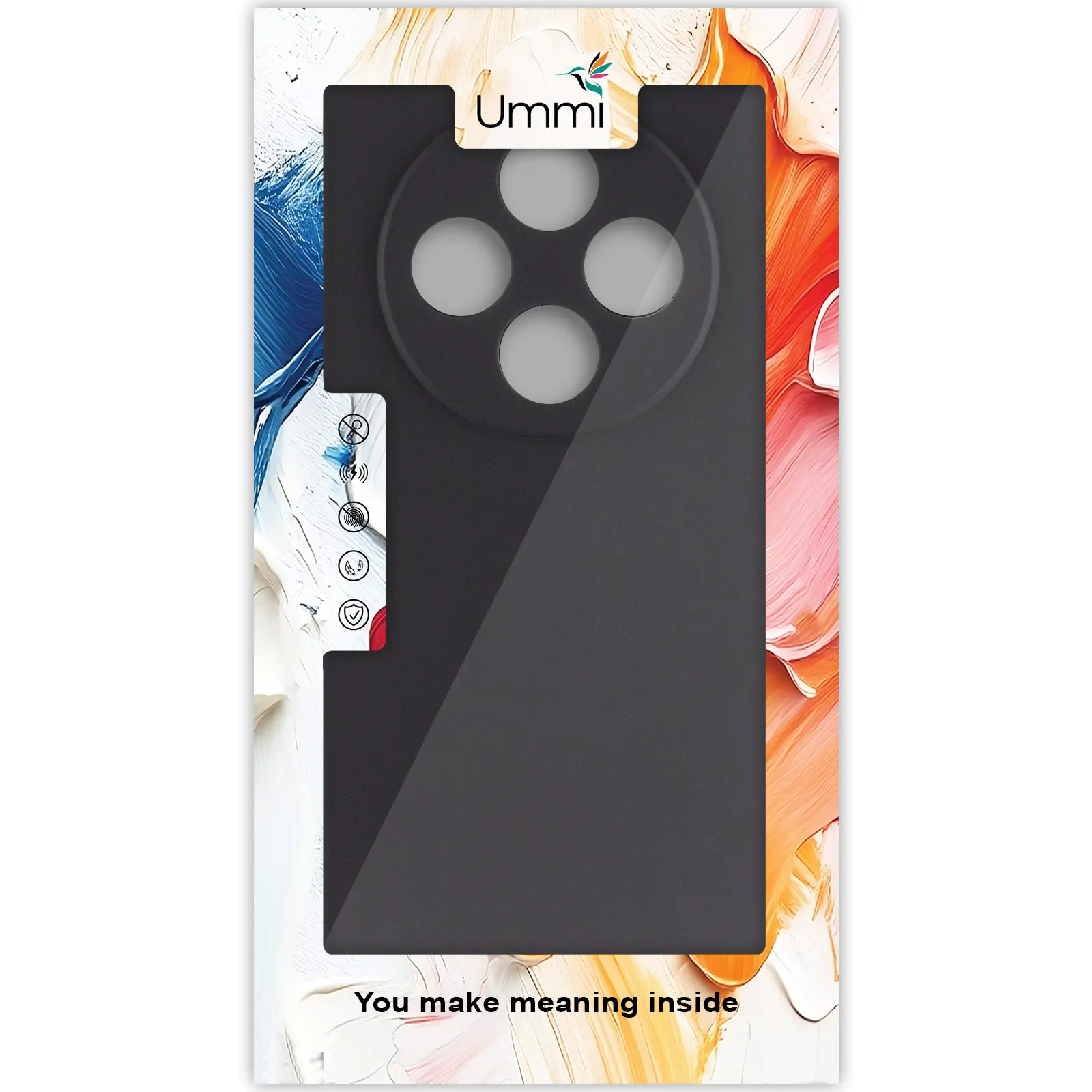 Чохол Silicone Cover Ummi Lakshmi Full Camera (AA) для Xiaomi Redmi 14C / Poco C75, Чорний / Black 2, Силікон, купити оптом з доставкою