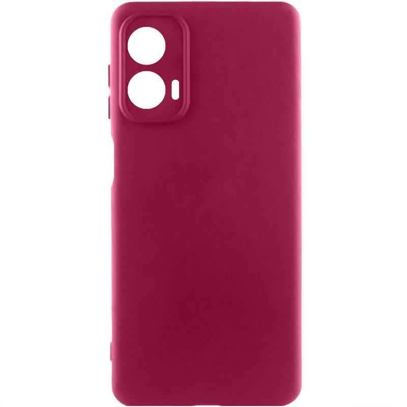 Чехол Silicone Cover Lakshmi Full Camera (AA) для Motorola Moto G85 | Микрофибра на картинке №1