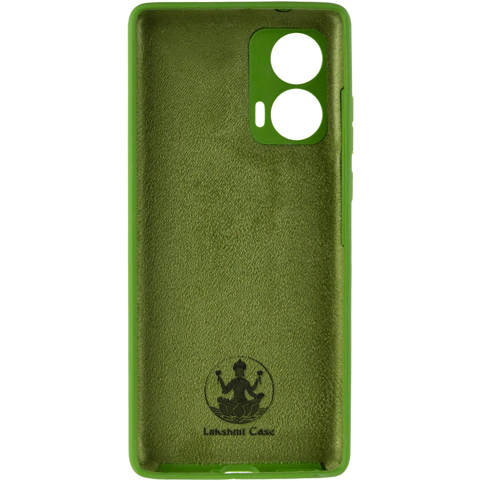 Чехол Silicone Cover Ummi Lakshmi Full Camera (AA) для Motorola Edge 50, Зеленый / Dark green 1, Силикон, купить оптом с доставкой
