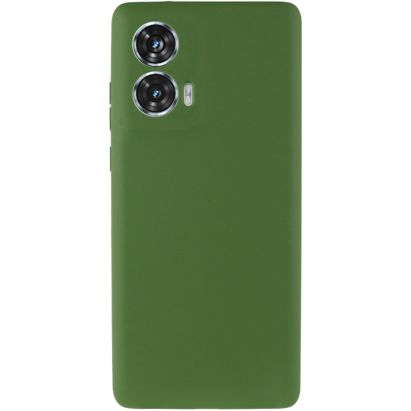 Чехол Silicone Cover Ummi Lakshmi Full Camera (AA) для Motorola Edge 50, Зеленый / Dark green 2, Силикон, купить оптом с доставкой