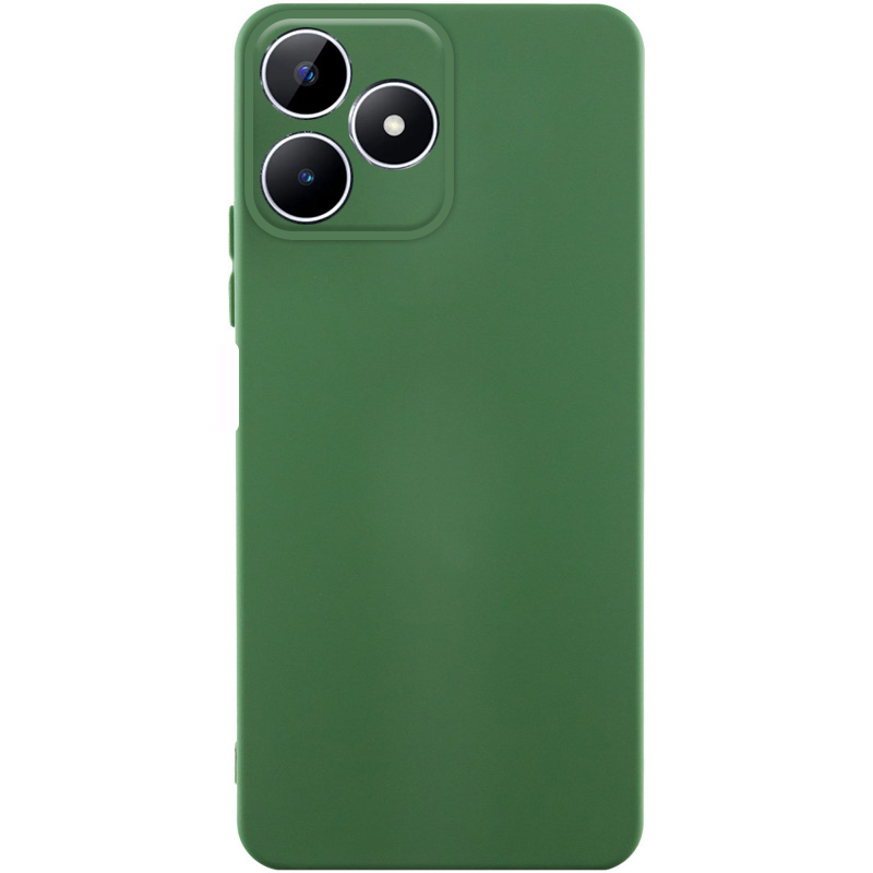 Чехол Silicone Cover Ummi Lakshmi Full Camera (AA) для Realme Note 50 5G, Зеленый / Dark green, Силикон, купить оптом с доставкой