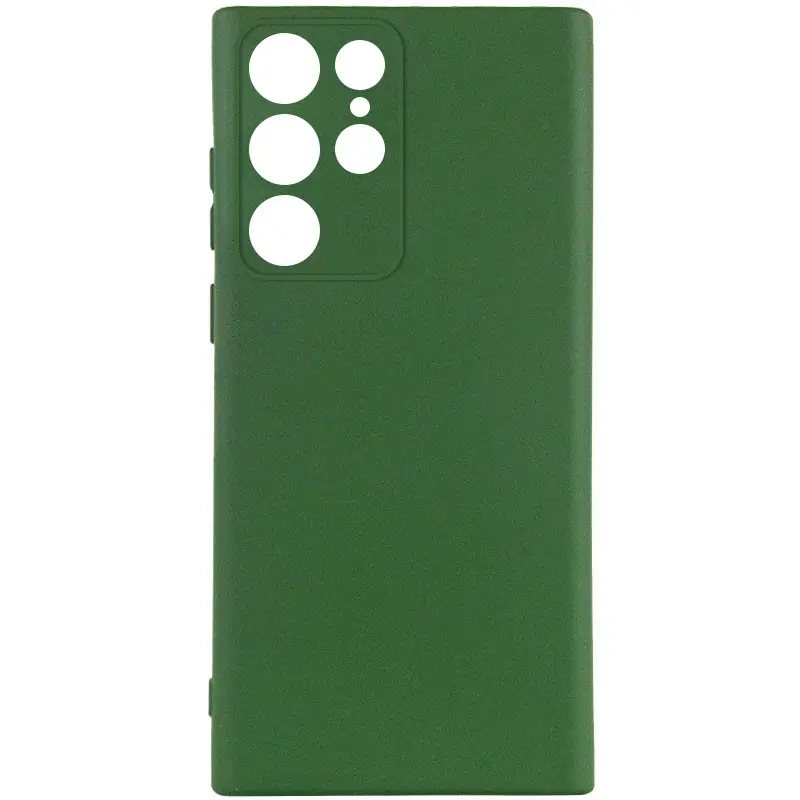 Чохол Silicone Cover Ummi Lakshmi Full Camera (AA) для Samsung Galaxy S25 Ultra, Зелений / Dark green, Силікон, купити оптом з доставкою
