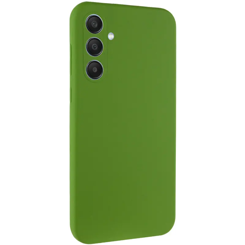 Чехол Silicone Cover Ummi Lakshmi Full Camera (AA) для Samsung Galaxy A56 5G, Зеленый / Dark green, Силикон, купить оптом с доставкой