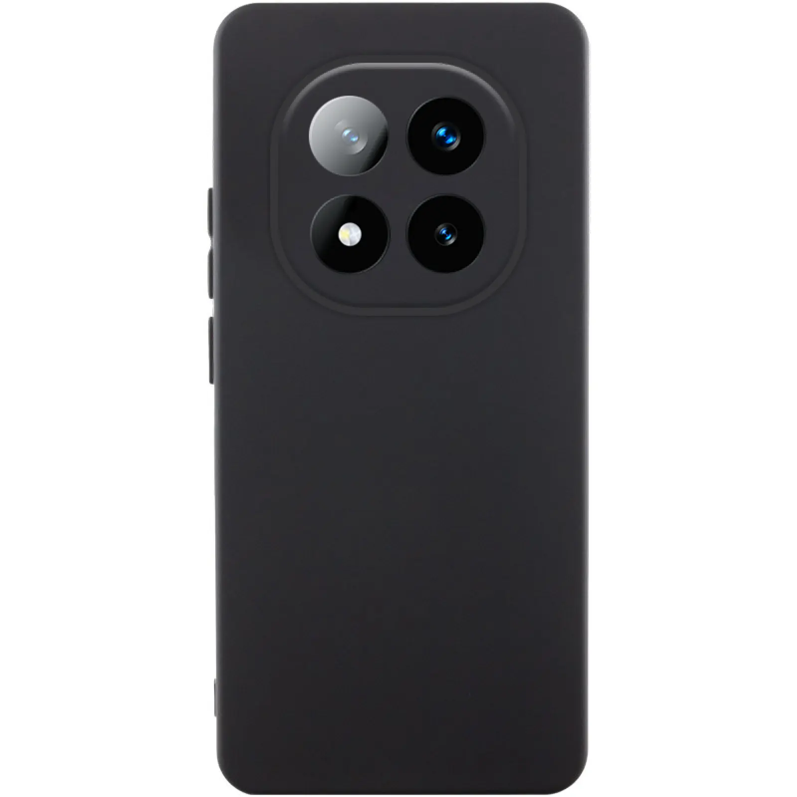 Чехол Silicone Cover Ummi Lakshmi Full Camera (AA) для Xiaomi Redmi Note 14 Pro+ 5G, Черный / Black, Силикон, купить оптом с доставкой