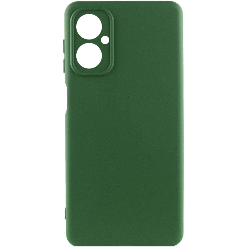 Чехол Silicone Cover Ummi Lakshmi Full Camera (AA) для Motorola Moto G55 5G, Зеленый / Dark green, Силикон, купить оптом с доставкой