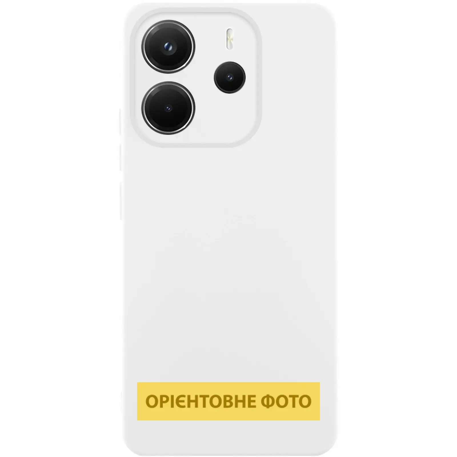 Чехол Silicone Cover Ummi Lakshmi Full Camera (AA) для Xiaomi Poco M7 Pro 5G, Белый / White, Силикон, купить оптом с доставкой
