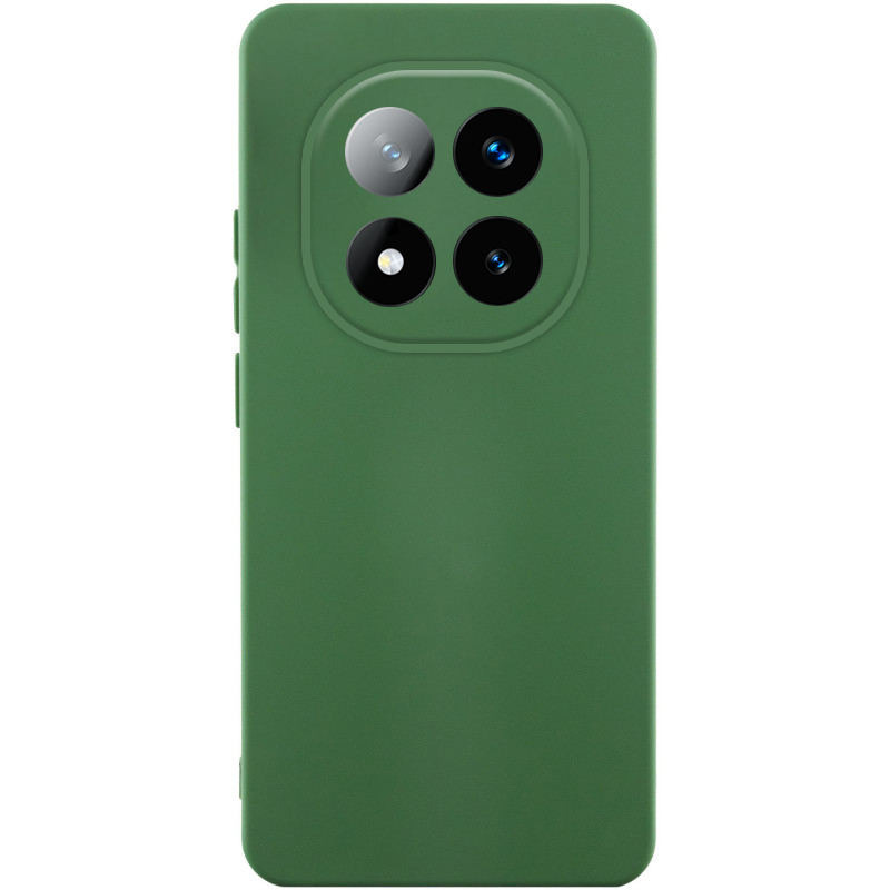 Чехол Silicone Cover Ummi Lakshmi Full Camera (AA) для Xiaomi Poco X7, Зеленый / Dark green, Силикон, купить оптом с доставкой