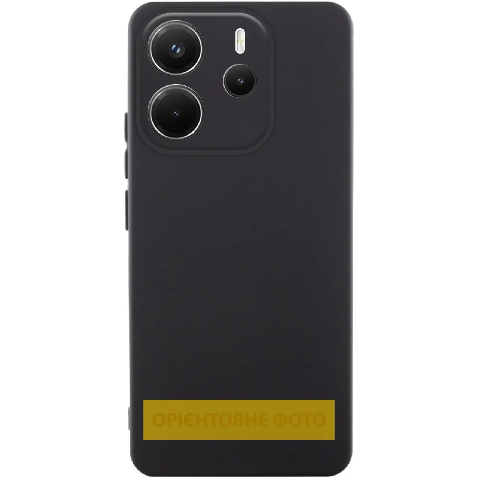 Чехол Silicone Cover Ummi Lakshmi Full Camera (AA) для Xiaomi Redmi Note 14 Pro 4G/5G, Черный / Black, Силикон, купить оптом с доставкой