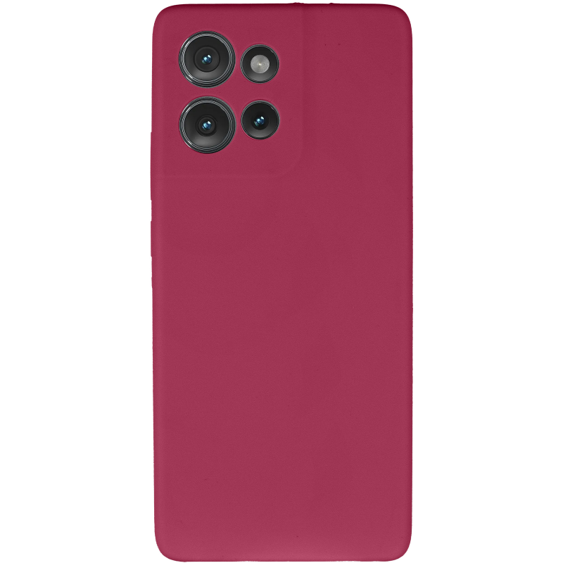 Чохол Silicone Cover Ummi Lakshmi Full Camera (AA) для Motorola Edge 50 Neo, Бордовий / Marsala 1, Силікон, купити оптом з доставкою