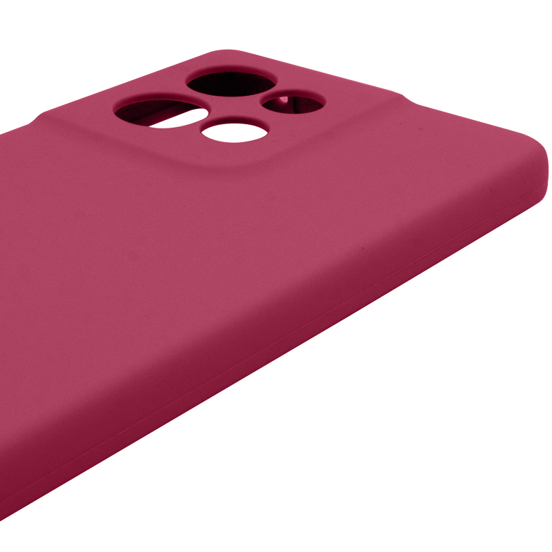 Чохол Silicone Cover Ummi Lakshmi Full Camera (AA) для Motorola Edge 50 Neo, Бордовий / Marsala 3, Силікон, купити оптом з доставкою