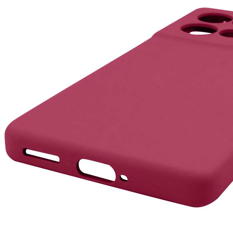 Чохол Silicone Cover Ummi Lakshmi Full Camera (AA) для Motorola Edge 50 Neo, Бордовий / Marsala 4, Силікон, купити оптом з доставкою
