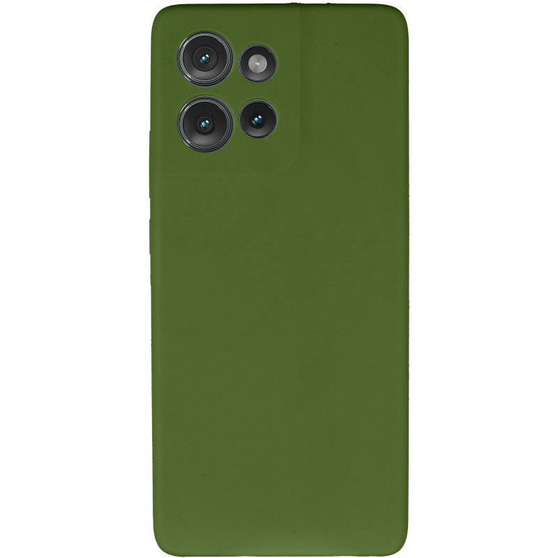 Чохол Silicone Cover Ummi Lakshmi Full Camera (AA) для Motorola Edge 50 Neo, Зелений / Dark green 1, Силікон, купити оптом з доставкою