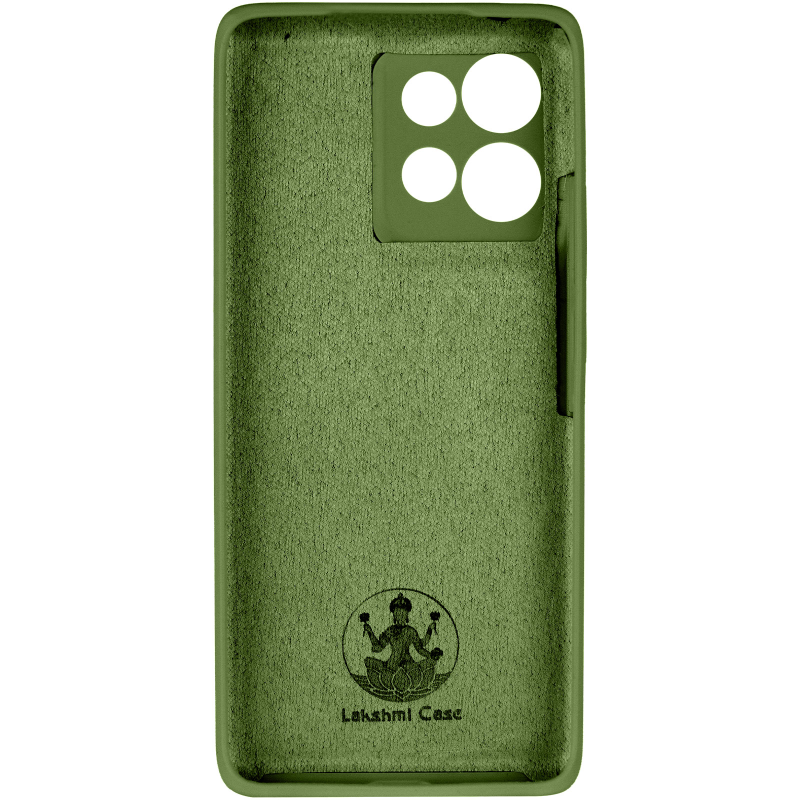 Чохол Silicone Cover Ummi Lakshmi Full Camera (AA) для Motorola Edge 50 Neo, Зелений / Dark green 2, Силікон, купити оптом з доставкою