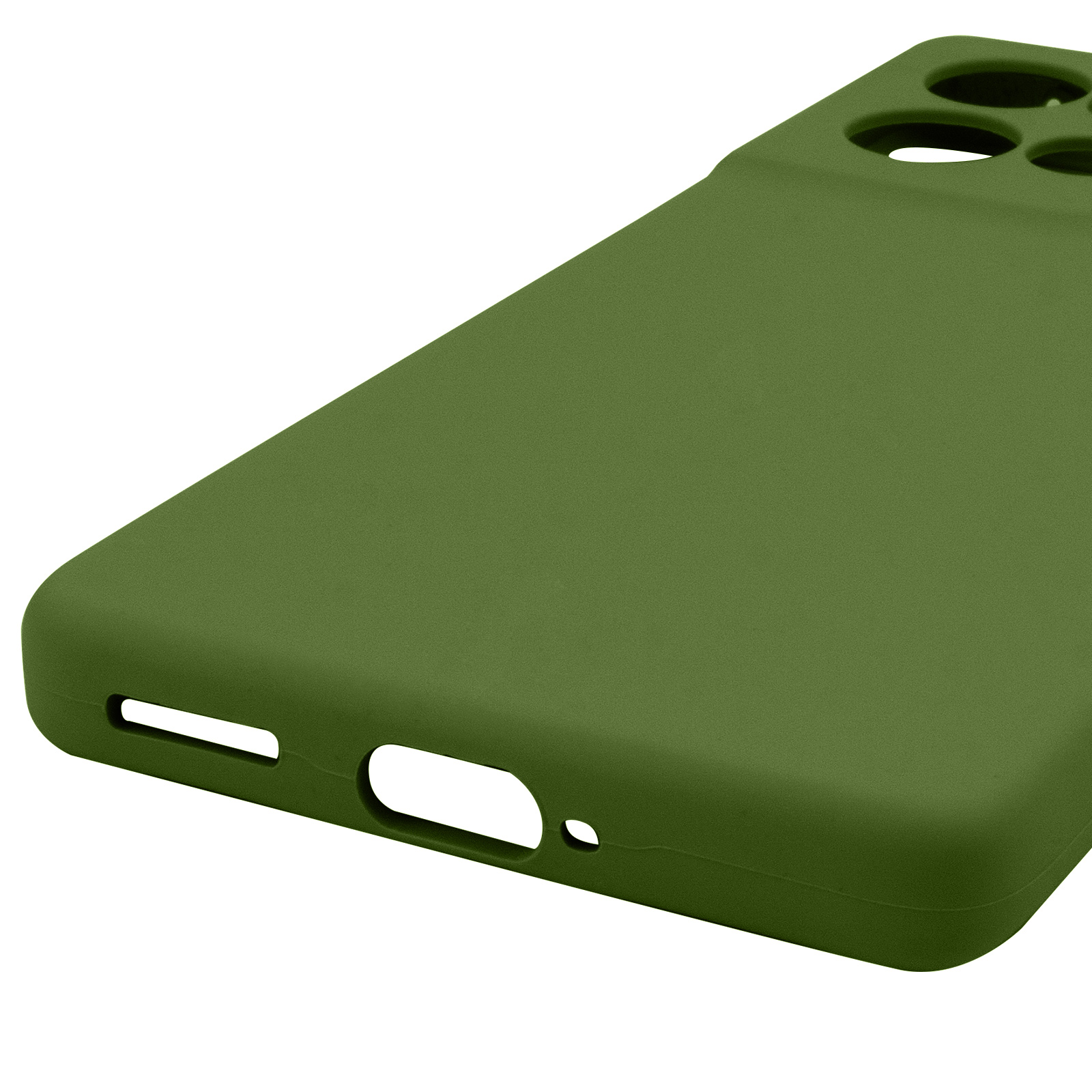 Чохол Silicone Cover Ummi Lakshmi Full Camera (AA) для Motorola Edge 50 Neo, Зелений / Dark green 4, Силікон, купити оптом з доставкою