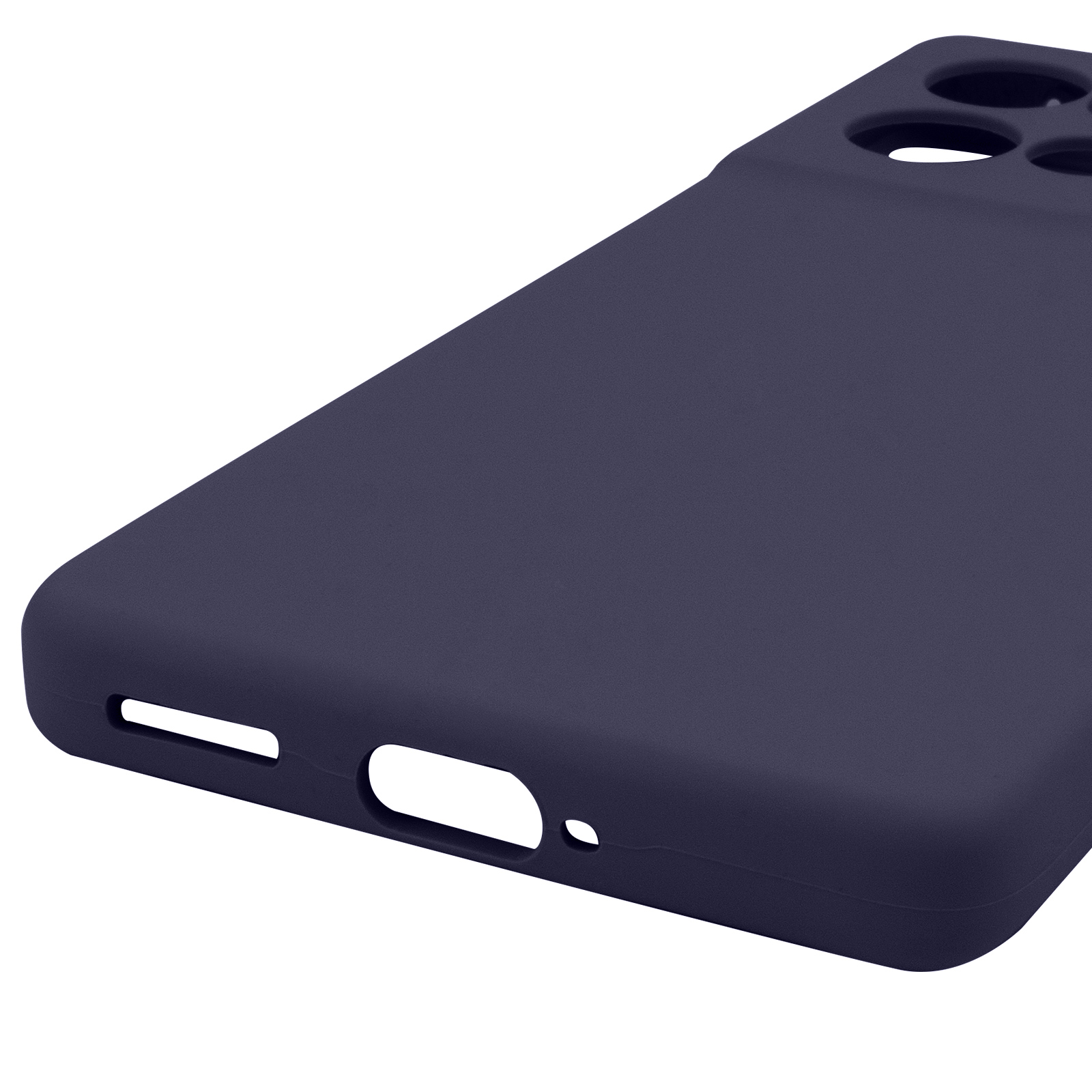 Чохол Silicone Cover Ummi Lakshmi Full Camera (AA) для Motorola Edge 50 Neo, Синій / Midnight Blue 4, Силікон, купити оптом з доставкою